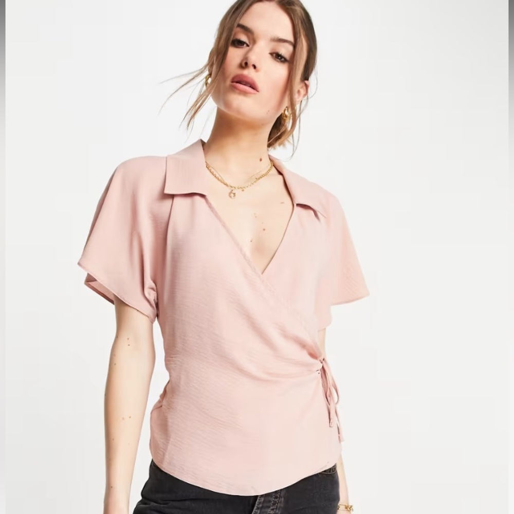 Collared Tie Blouse - Picture 4 of 4